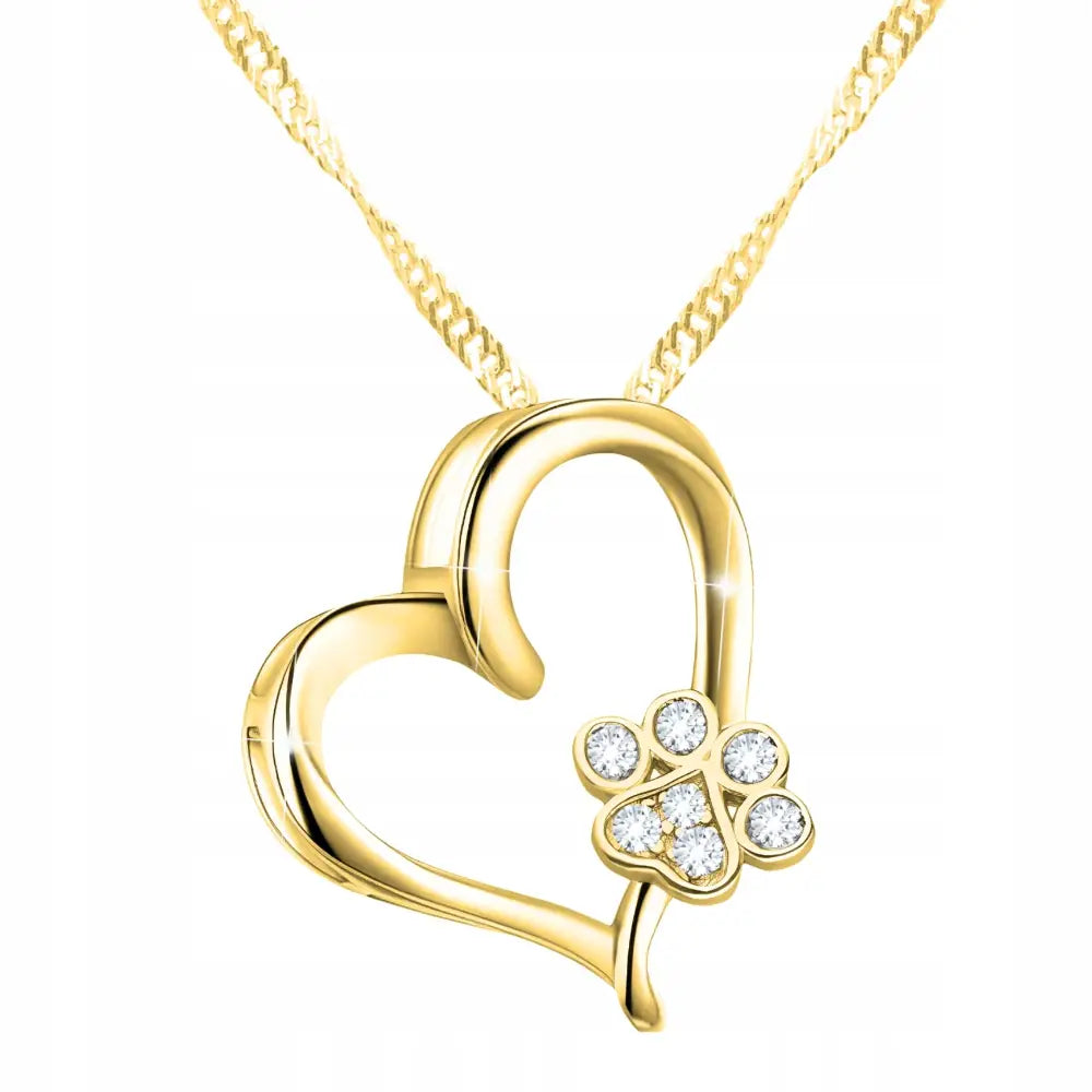 Gullsmykke Halskjede Hund Katt Pote Sølv Smykker Dame