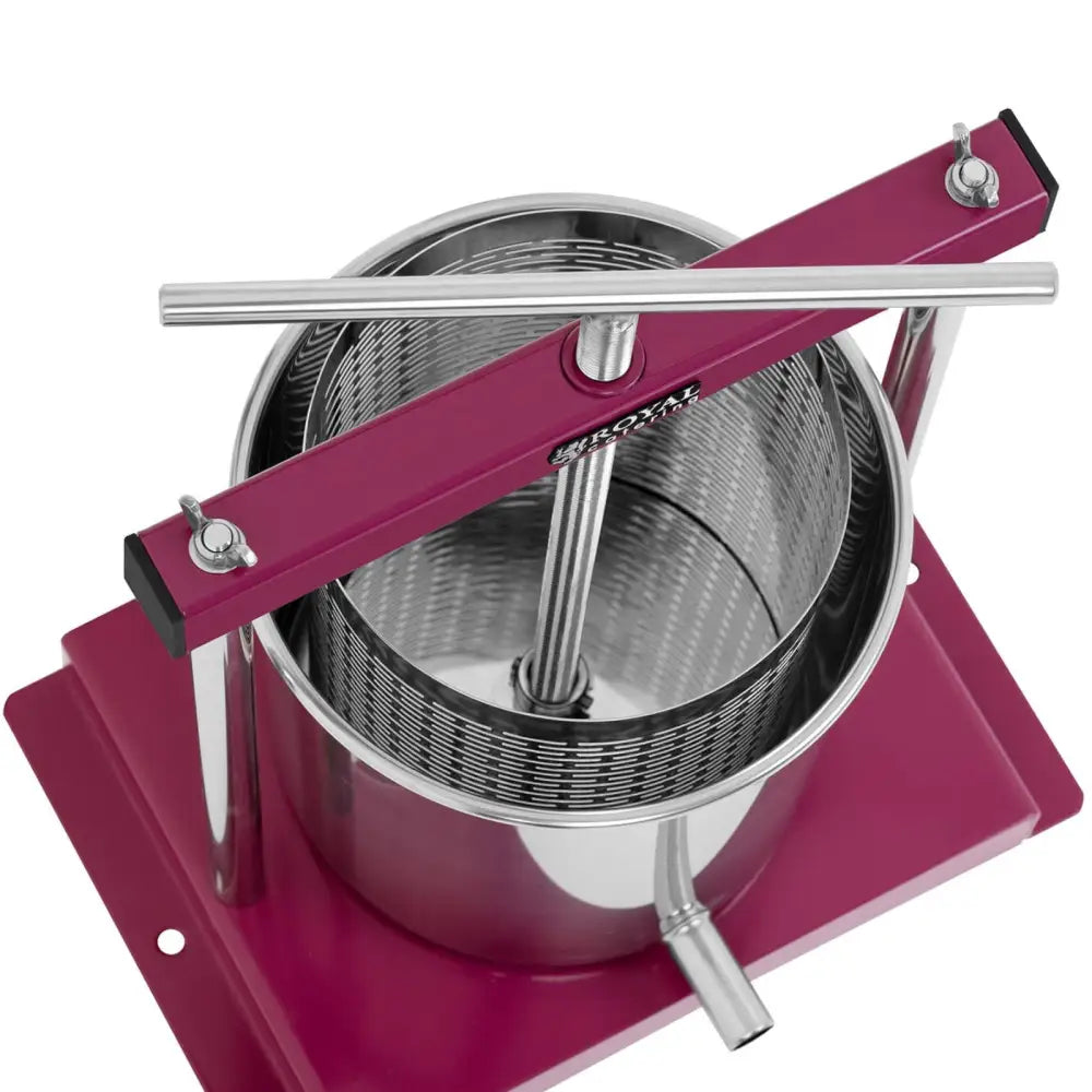 Hånddrevet 4.5l Rustfritt Stål Vin og Fruktpresse