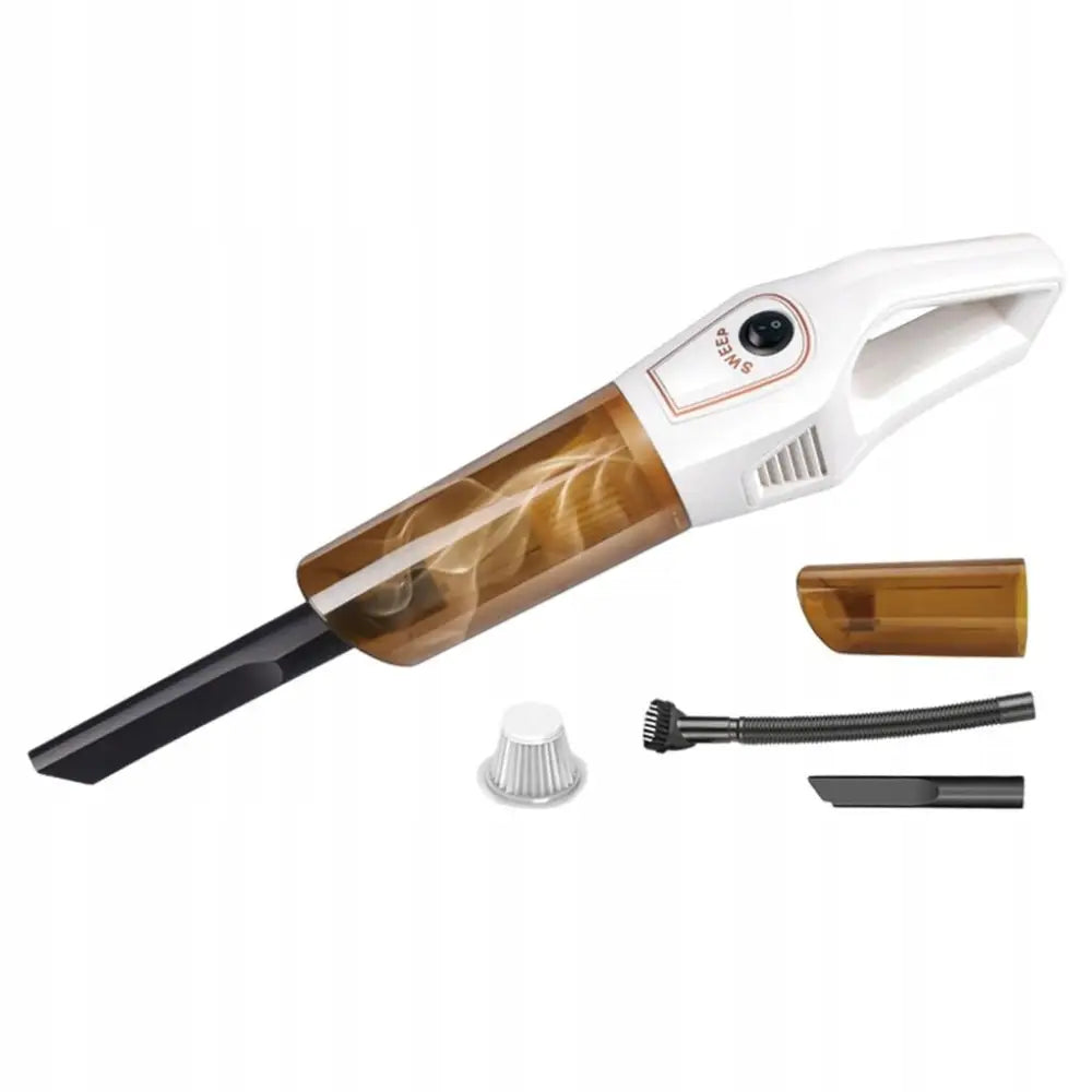 Håndholdt Bærbar Bilstøvsuger Hvit 7.4v Usb