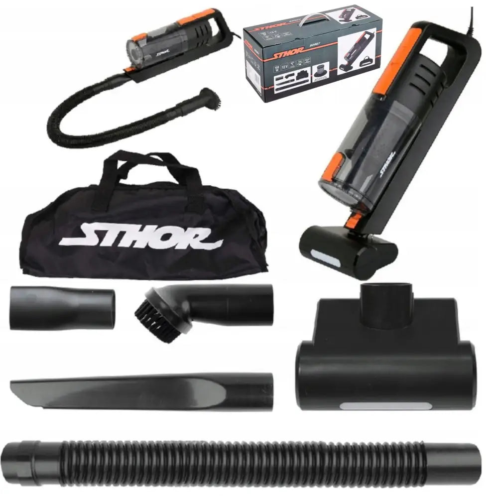 Håndholdt Kablet Bilstøvsuger Kraftig 100w Posefri Sthor