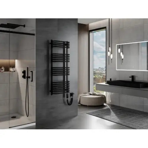 Håndkletørker Apollo 1210 x 450 Mm 600 w Sort