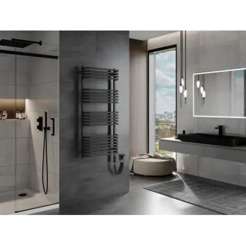 Håndkletørker Apollo 1210 x 550 Mm 600 w Antrasitt