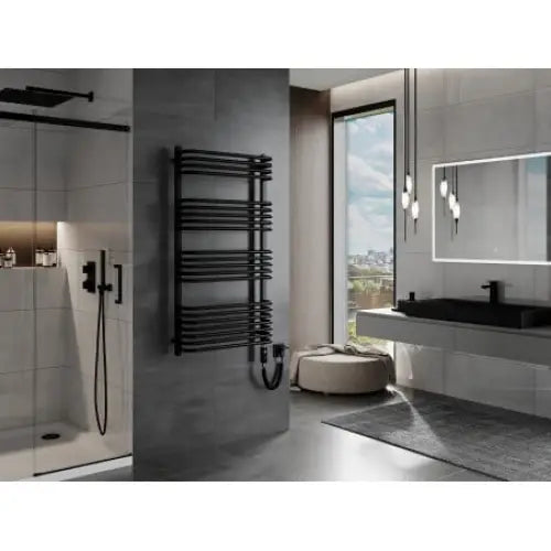 Håndkletørker Apollo 1210 x 650 Mm 900 w Sort