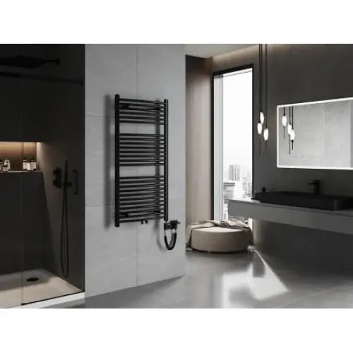 Håndkletørker Ares 1200 x 600 Mm 600 w Sort Premium