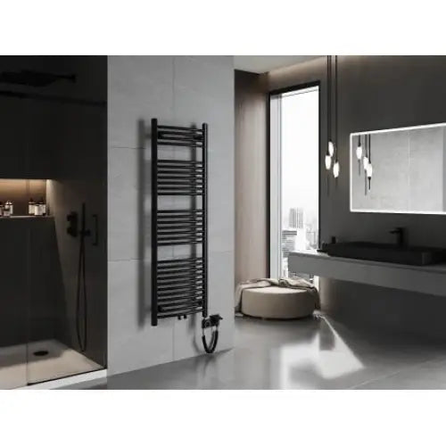 Håndkletørker Ares 1500 x 500 Mm 600 w Sort Premium
