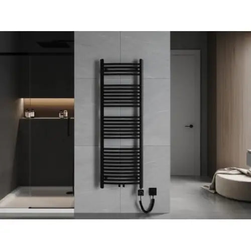 Håndkletørker Ares 1500 x 500 Mm 600 w Sort Premium