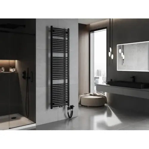 Håndkletørker Ares 1800 x 500 Mm 900 w Sort Premium