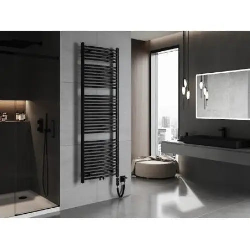 Håndkletørker Ares 1800 x 600 Mm 900 w Sort