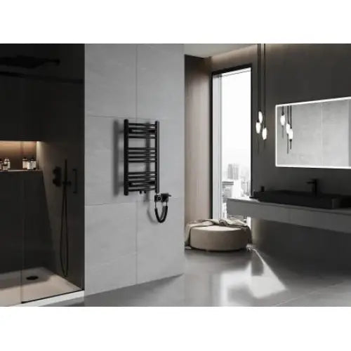 Håndkletørker Ares 700 x 400 Mm 300 w Sort Premium