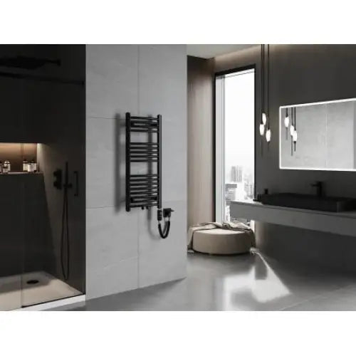 Håndkletørker Ares 900 x 400 Mm 300 w Sort