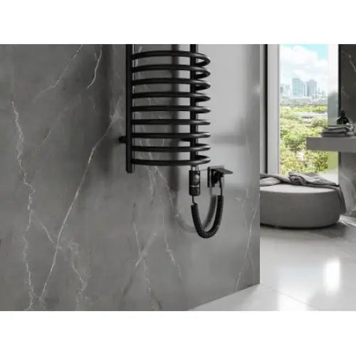 Håndkletørker Eros 1600 x 318 Mm 600 w Sort