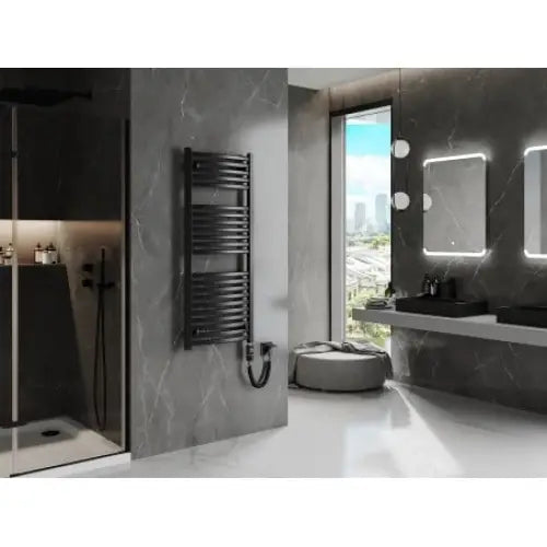 Håndkletørker Helios 1200 x 500 Mm 600 w Sort