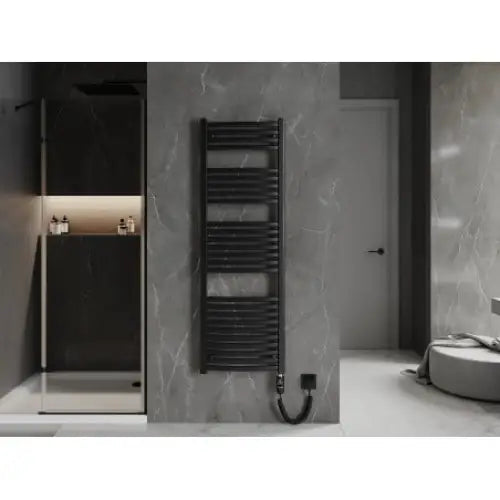 Håndkletørker Helios 1500 x 500 Mm 900 w Sort