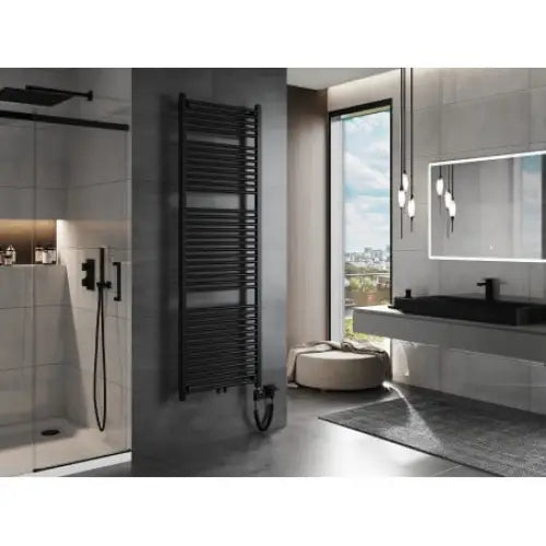 Håndkletørker Mars 1800 x 600 Mm 900 w Sort Premium