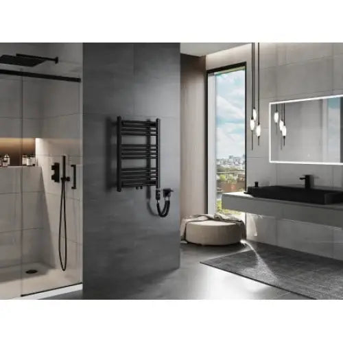 Håndkletørker Mars 700 x 500 Mm 300 w Sort