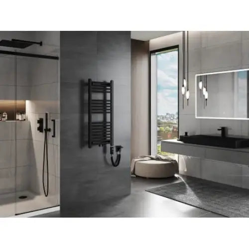 Håndkletørker Mars 900 x 400 Mm 300 w Sort