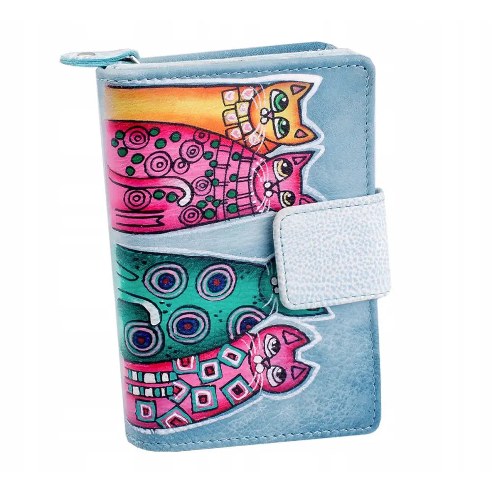 Håndmalt Kochmanski Lær Lommebok for Damer