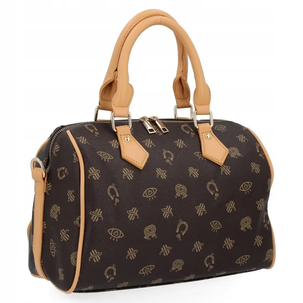 Håndveske Skrin Herisson Sjokolade/beige