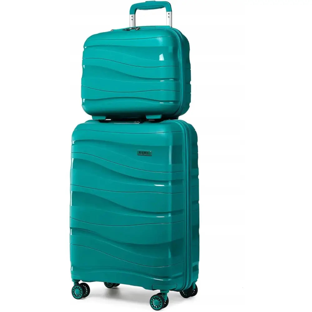Hard Koffert Kono Stor Xxl med Tsa Ykk-lås + Toalettmappe Sett med 2 Stk.