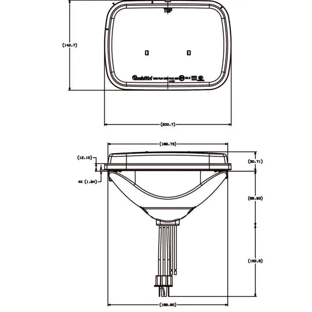 Headlights Led 5x7’’ Set Land Cruiser (j70) 84-99 Truck-lite