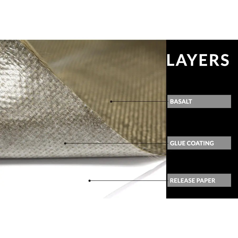 Heat Shield 0,6mm 30cm x 60cm Aluminum/titanium