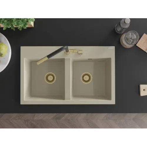 Hektor Kjøkkenvask 2 Kummer 800x480 Mm Beige - 6521802000-69-g