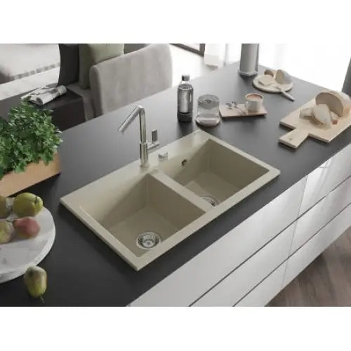 Hektor Kjøkkenvask 2 Kummer 800x480 Mm Beige - 6521802000-69