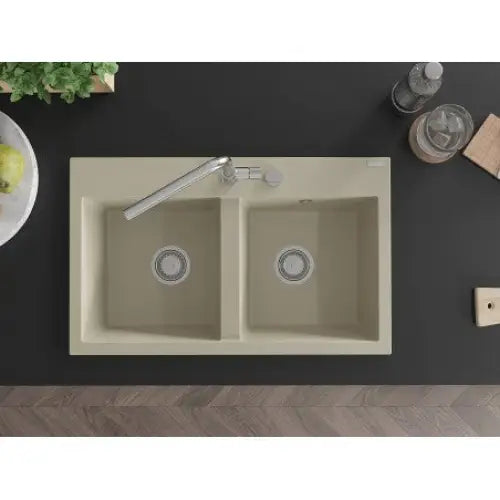 Hektor Kjøkkenvask 2 Kummer 800x480 Mm Beige - 6521802000-69