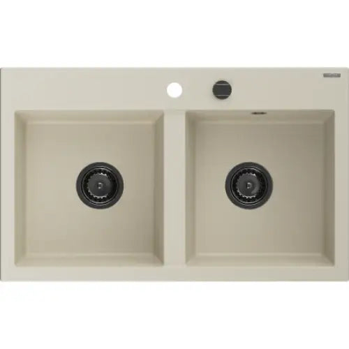 Hektor Kjøkkenvask 2 Kummer 800x480 Mm Beige 6521802000-69-b