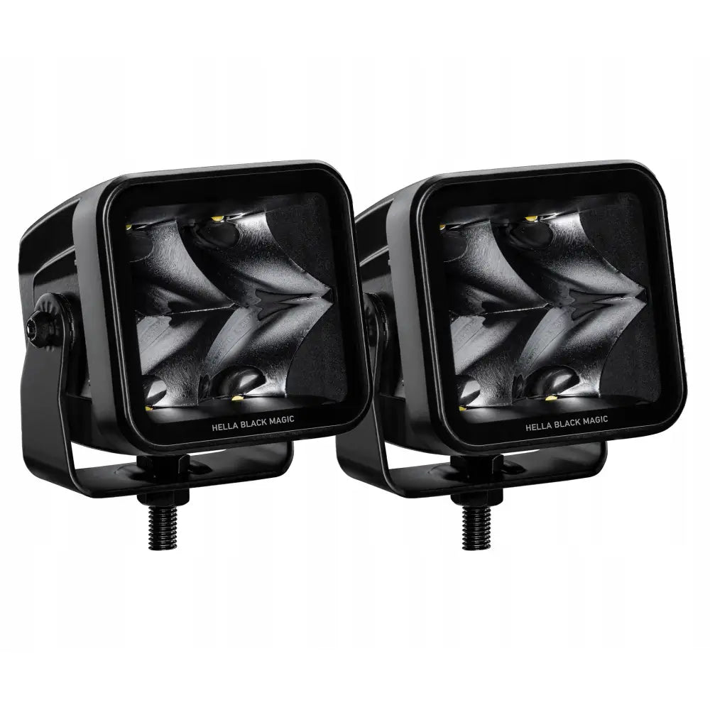 Hella Sett Black Magic Led Cube 3,2” (fjernlys)