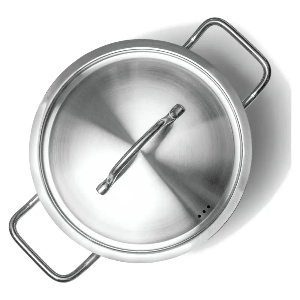 Hendi 832509 Høy Stål Kasserolle M/ Lokk 16 l - Profi Line