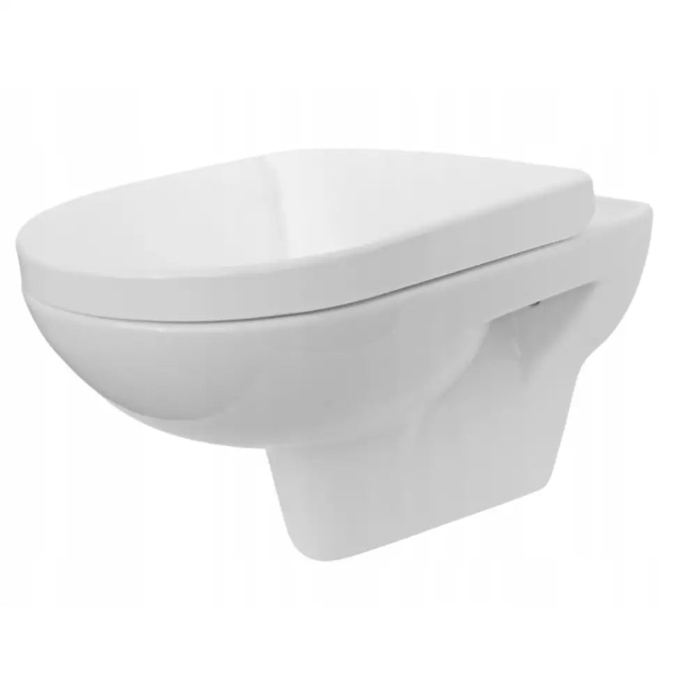 Hengende Toalettskål Fusion Cersanit med Hard Sete.
