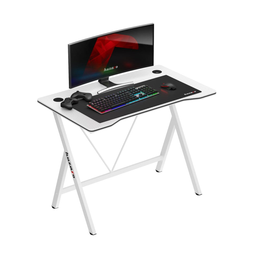 Huzaro Hero 1.4 hvitt gamingbord 100 cm – forsidebilde