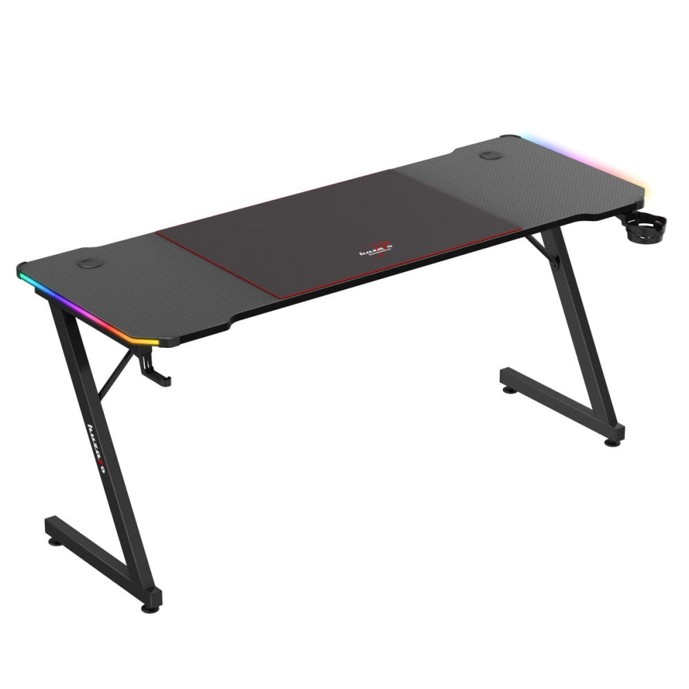 Huzaro Hero 4.8 RGB – carbon-finish bordplate nærbilde ovenfra