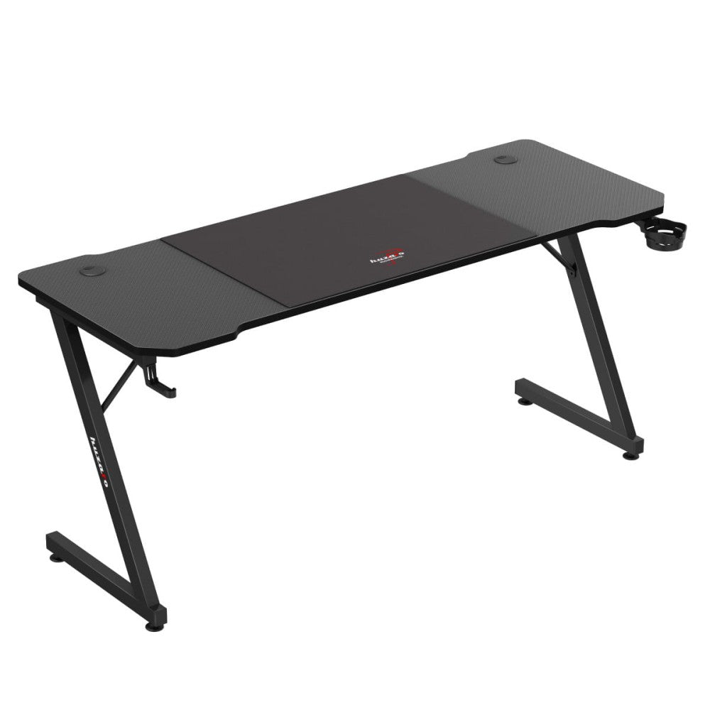 Huzaro Hero 4.8 svart gamingbord – kabelhull og ledningsføring