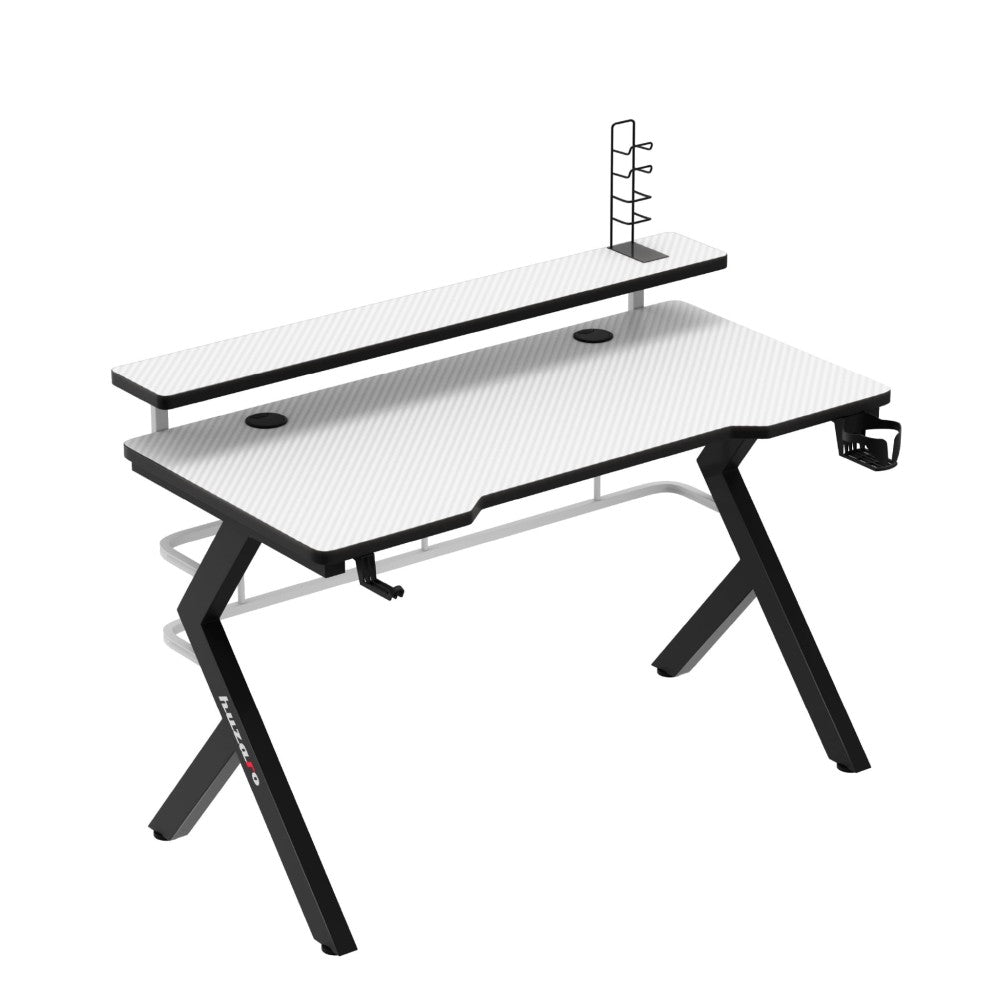 Huzaro Hero 5.0 bordplate MDF 1,8 cm med kabelgjennomføringer nærbilde