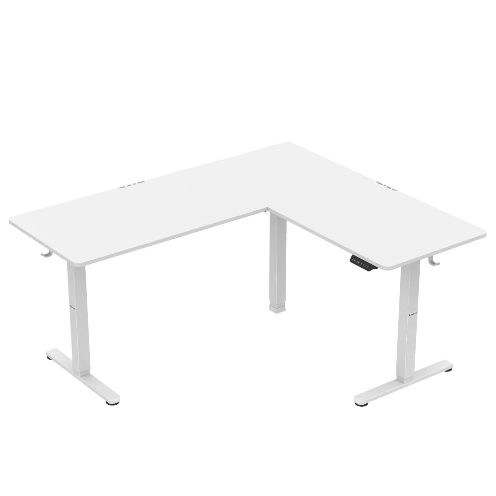 Huzaro Hero 9.5 hvit bordplate hjørnevinkel ovenfra