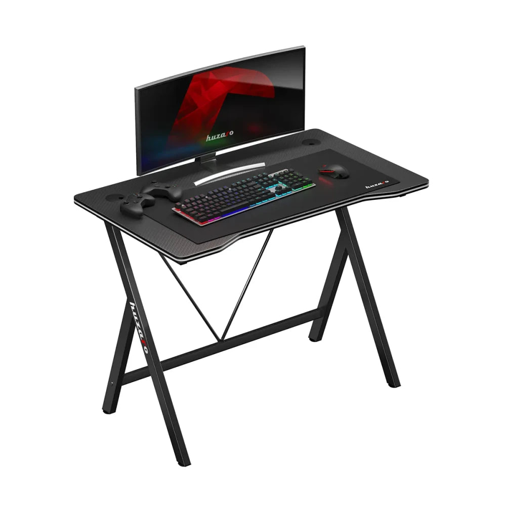 Huzaro Hero 1.4 svart gamingbord 100 cm – forsidebilde