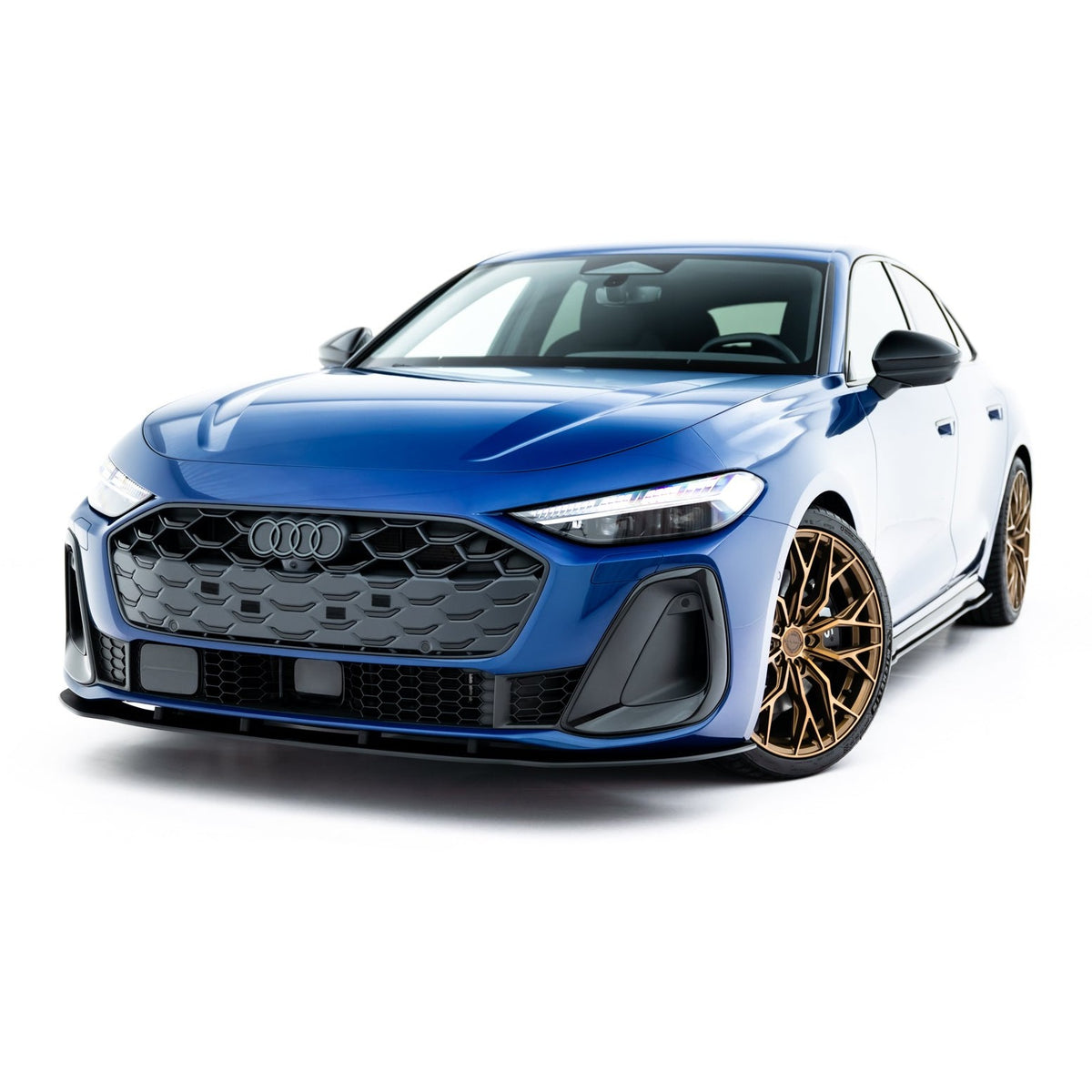 Street Pro frontsplitter til Audi A5 S-Line / S5 B10 i matt sort ABS-plast