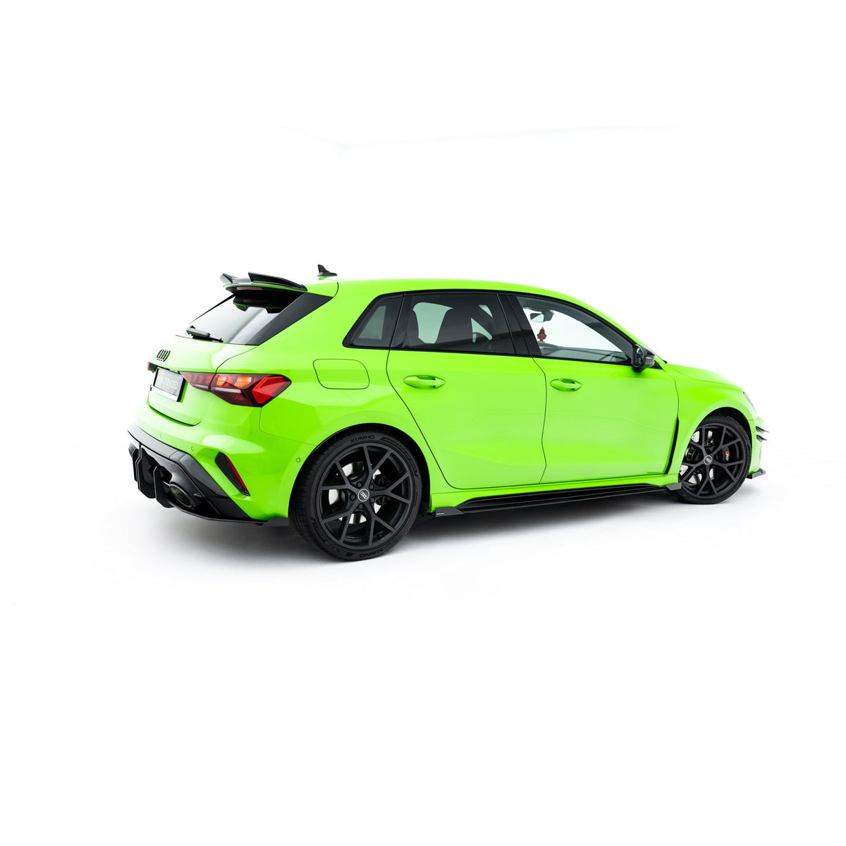 Street Pro sideskjørt-diffuser til Audi RS3 Sportback 8Y Facelift i matt sort ABS