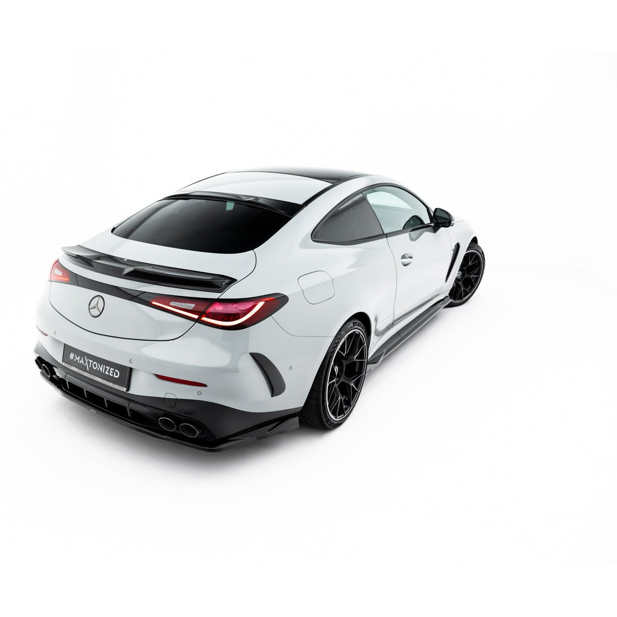 Spoiler Cap 3D i blank sort ABS til Mercedes-AMG CLE 53 Aero C236