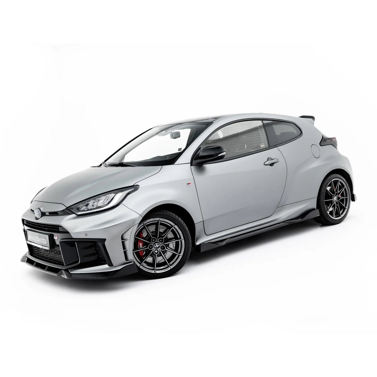 Splittersett i blank sort ABS til Toyota GR Yaris Mk4 Facelift
