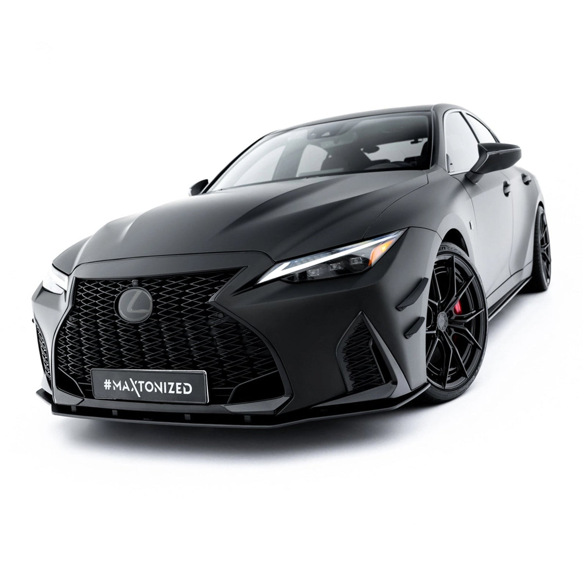 Frontsplitter Street Pro til Lexus IS 500 Mk3 Facelift 2 (XE30) i mat sort ABS