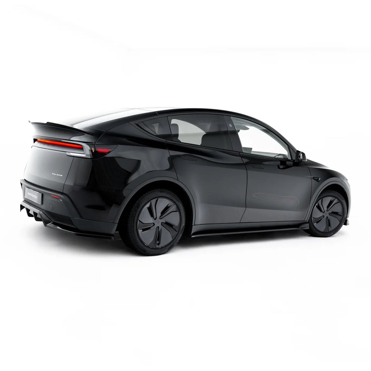 Sideskjørt diffusers til Tesla Model Y Premium Mk1 Facelift i blank sort ABS