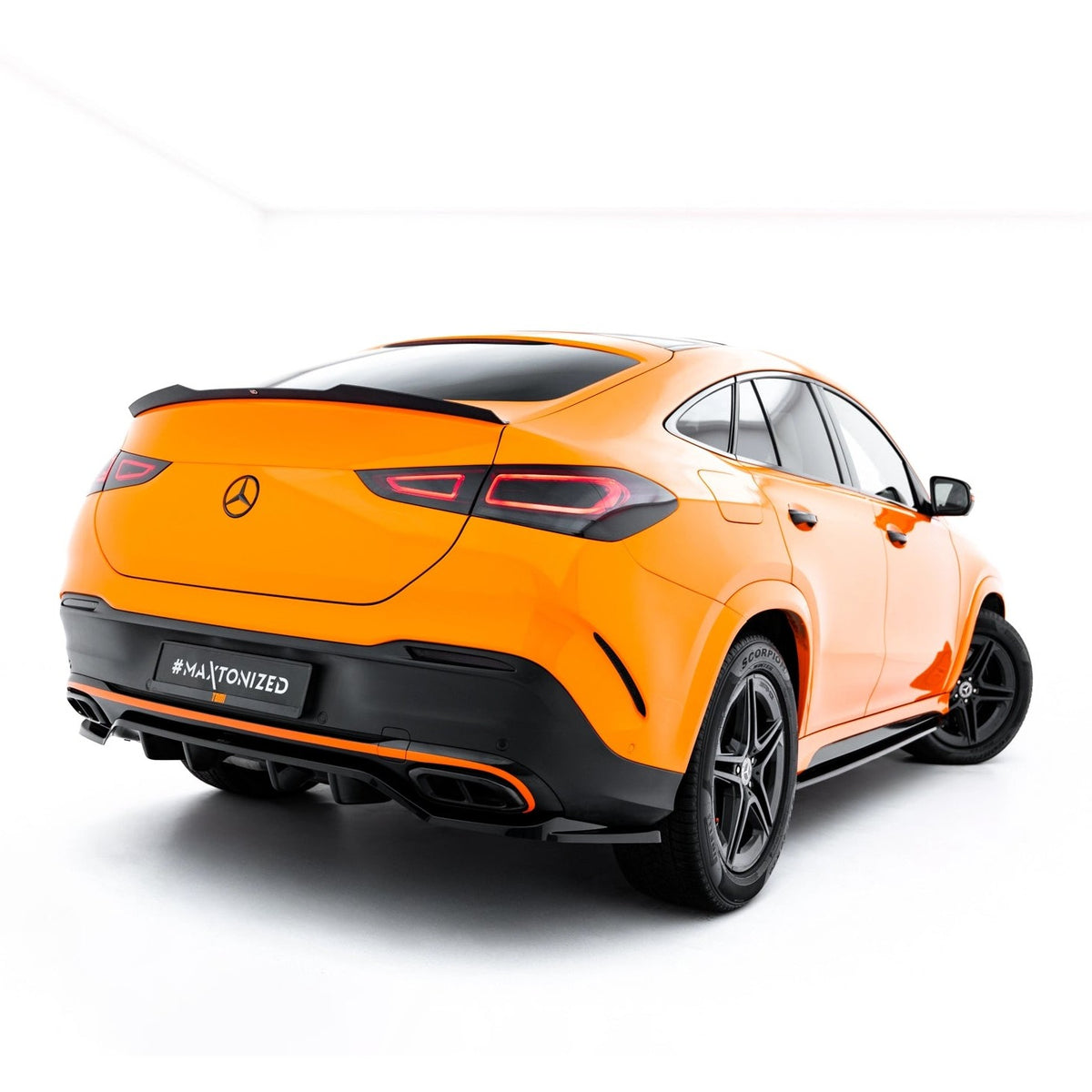Baksplitter i blank sort ABS til Mercedes-Benz GLE Coupe AMG-Line C167