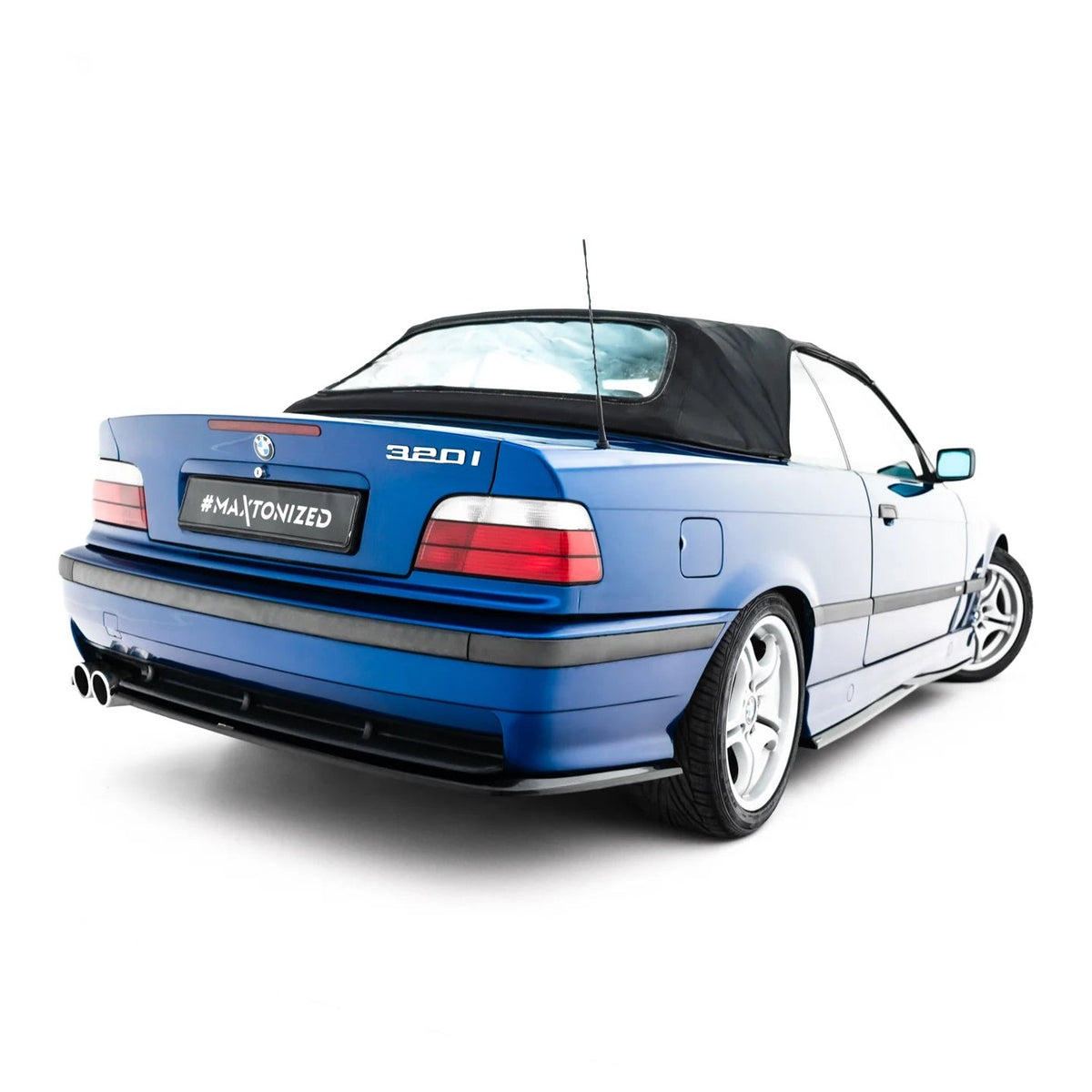 Sidesplittere Bak i blank sort ABS til BMW M3 E36 Coupé