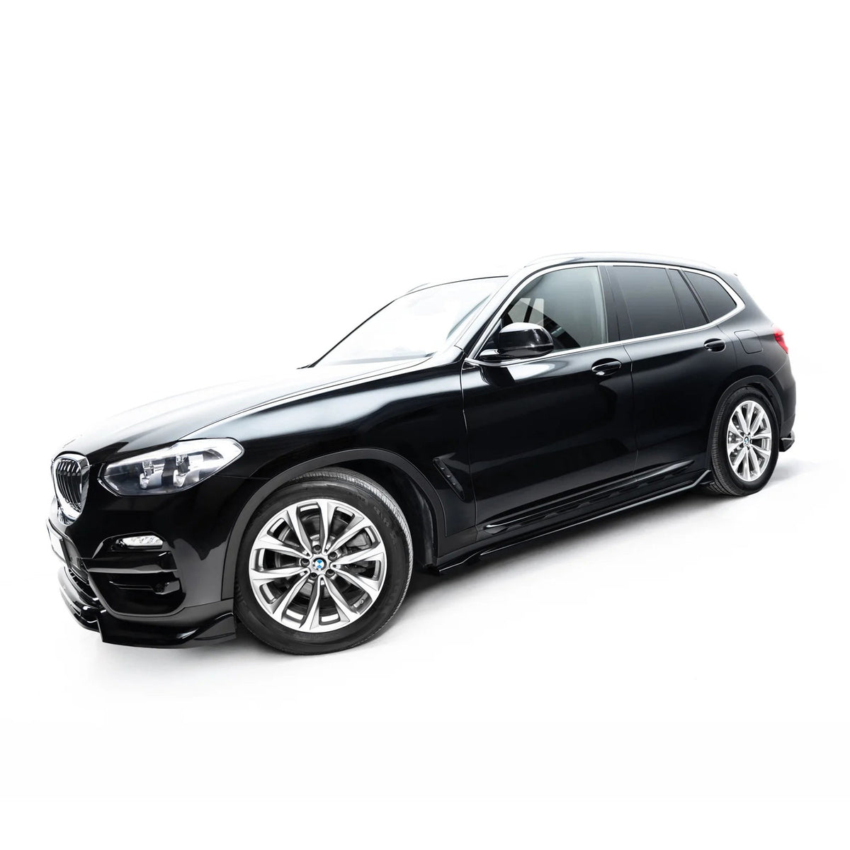 Splittersett fra Maxton Design til BMW X3 G01 i blank sort ABS