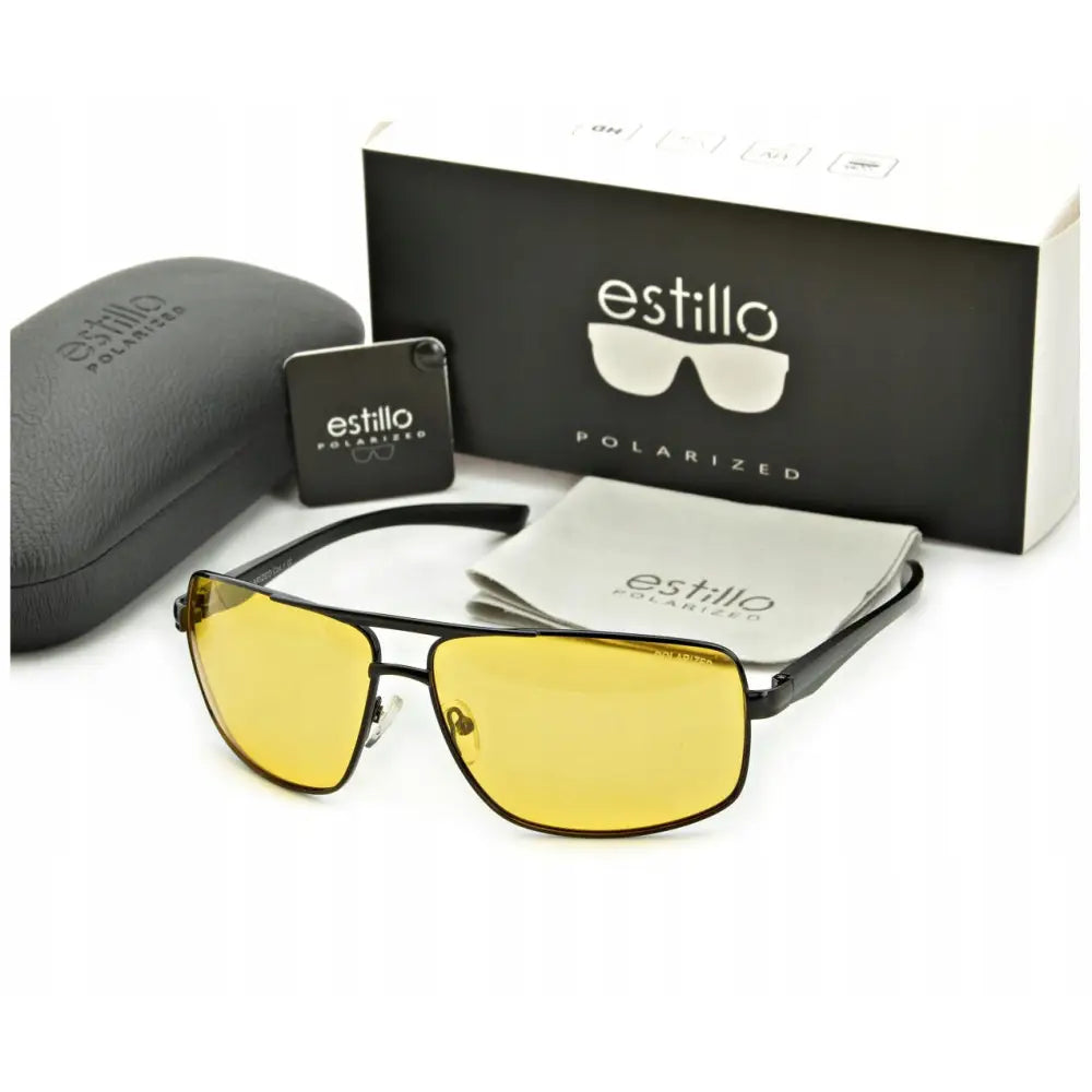 Herre Kjørebriller for Natt med Polarisering fra Estillo