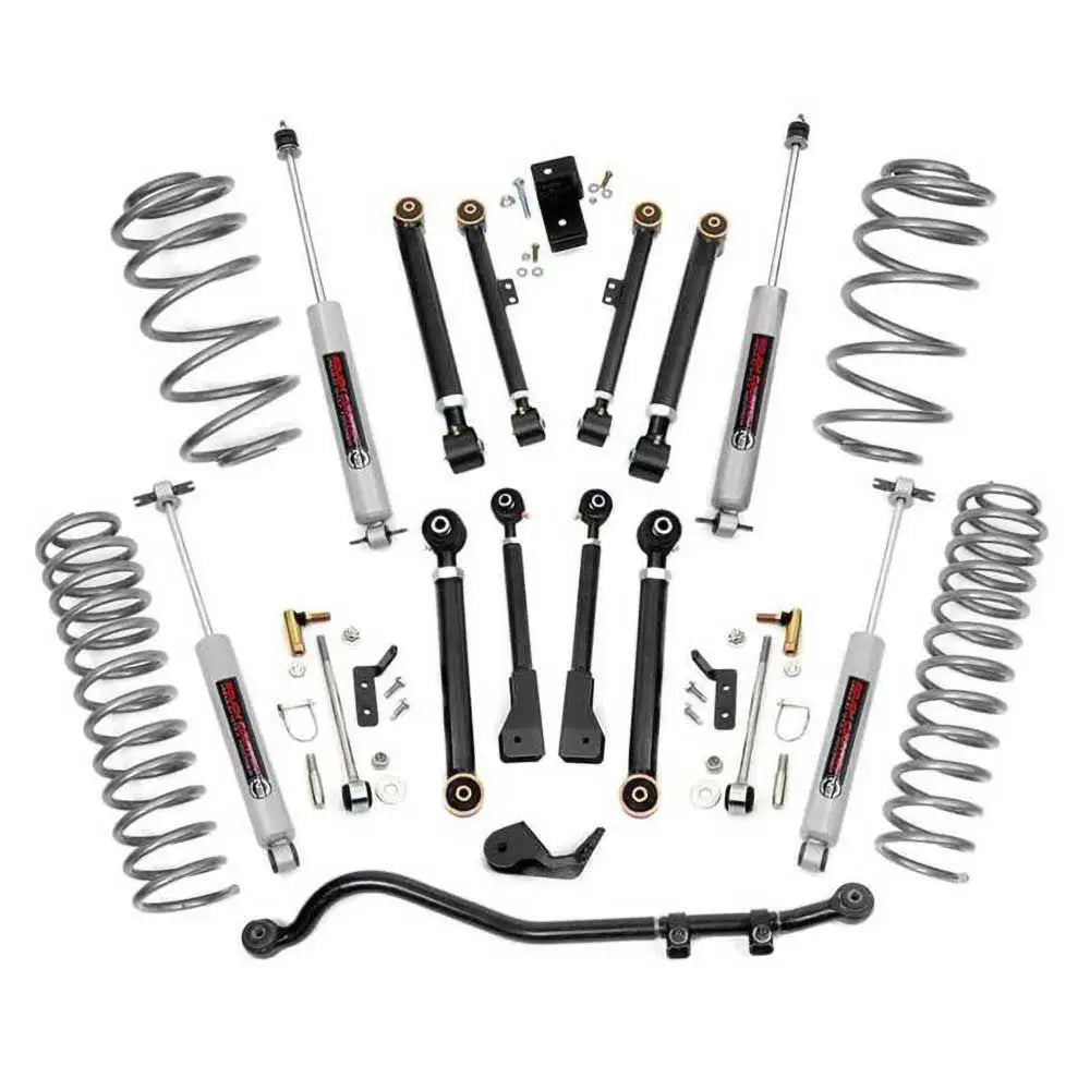 Hevesett 4cyl Rough Country X-series Hevekit 2,5’’ - Jeep Wrangler Tj 97-06