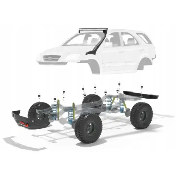 Hevesett Karosseri 2’’ - Kia Sorento + 5cm 06-09
